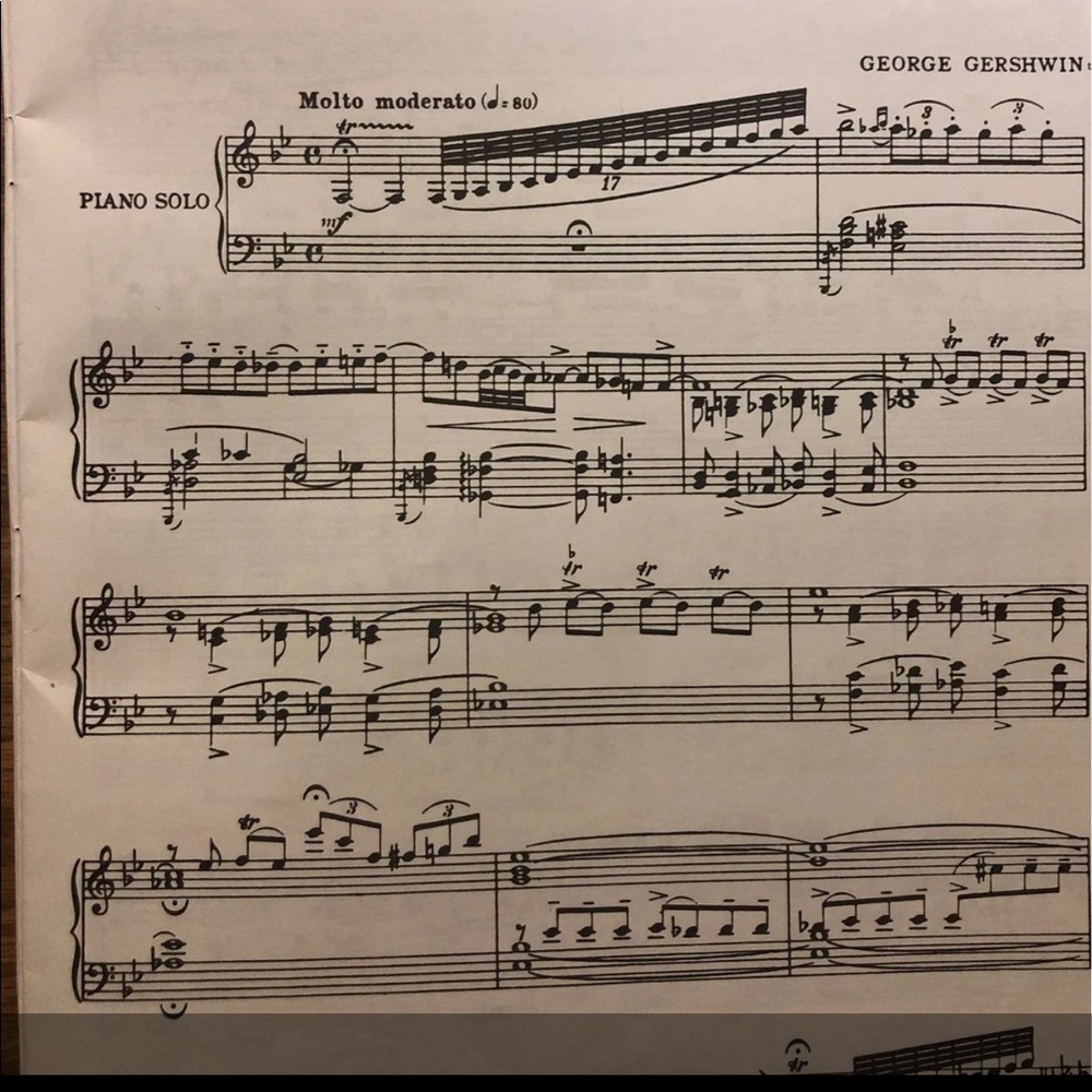 Gershwin's Rhapsody in Blue for Piano